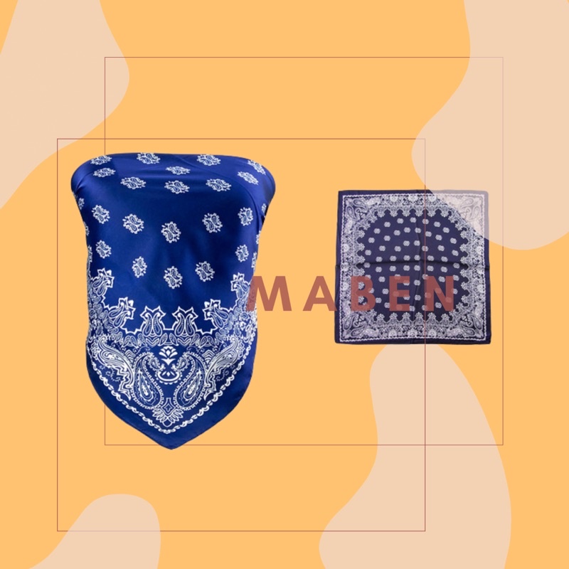 Khăn bandana cột áo yếm turban đa năng size 70cm - Maben