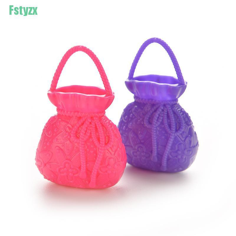 fstyzx Mix 10pcs Hand Bag Shoulderbag For Barbie Doll Accessory Style Random