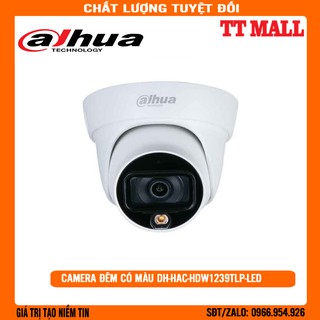 Camera hdcvi 2mp full color dahua dh-hac-hdw1239tlp-led - hàng chính hãng bảo hành 2 năm