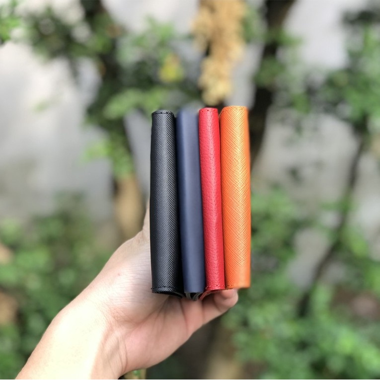 Ví Mini Cầm Tay Nam Nữ Da Bò Thật Thời Trang Công Sở - Đựng Thẻ Tiện Dụng Chính Hãng Sanagor | VD02