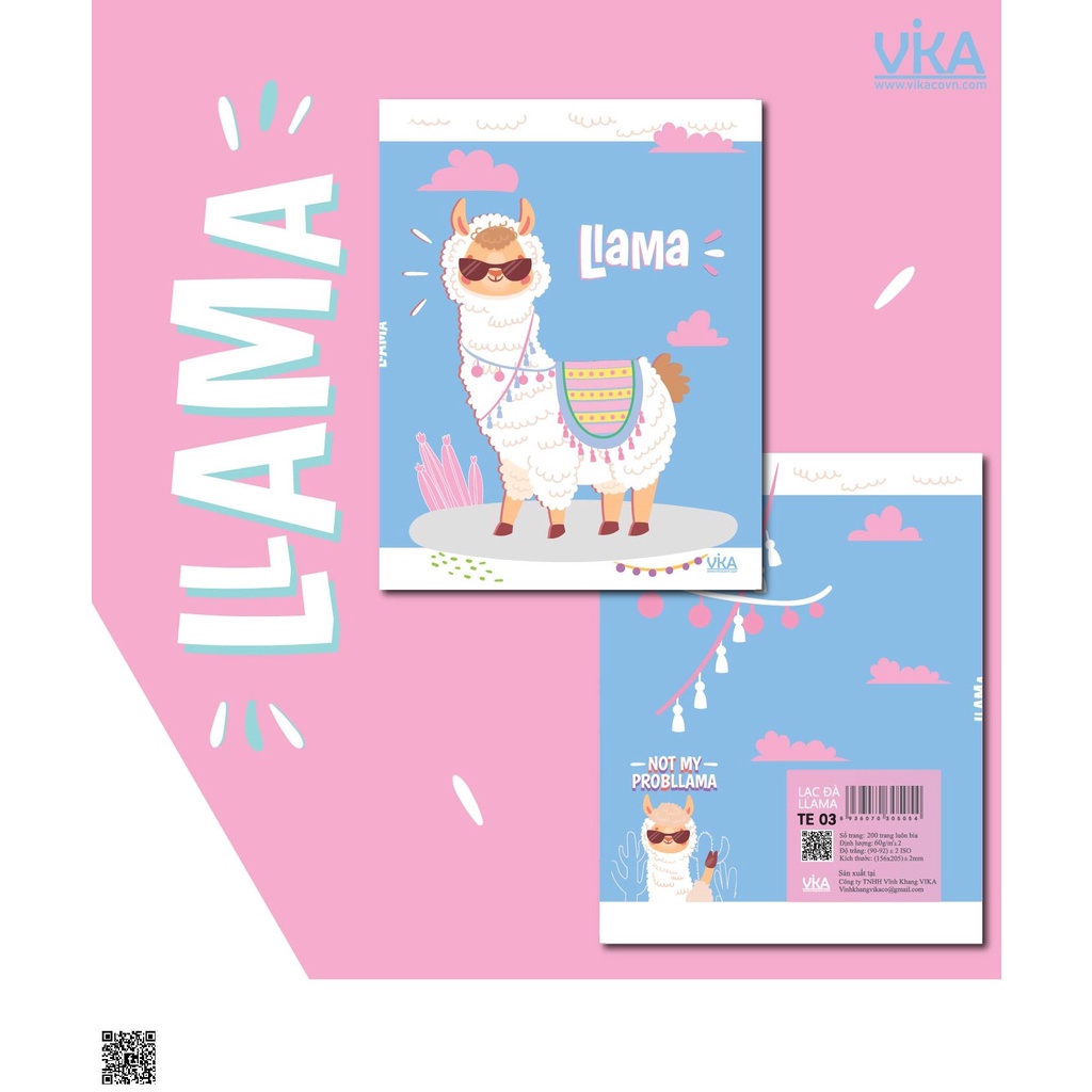 Tập Học Sinh Vika: LLama 200 Trang
