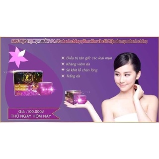 Hộp kem mụn trắng da 2c giúp giảm mụn bọc ,mụn đầu đen,giảm nám ,trắng da
