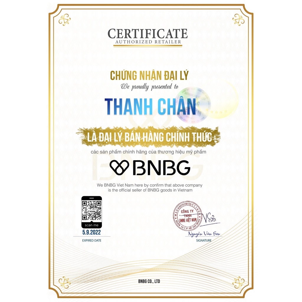 Mặt Nạ Giấy Bạc Dưỡng Da BNBG Vita Cocktail Foil Mask 30ml