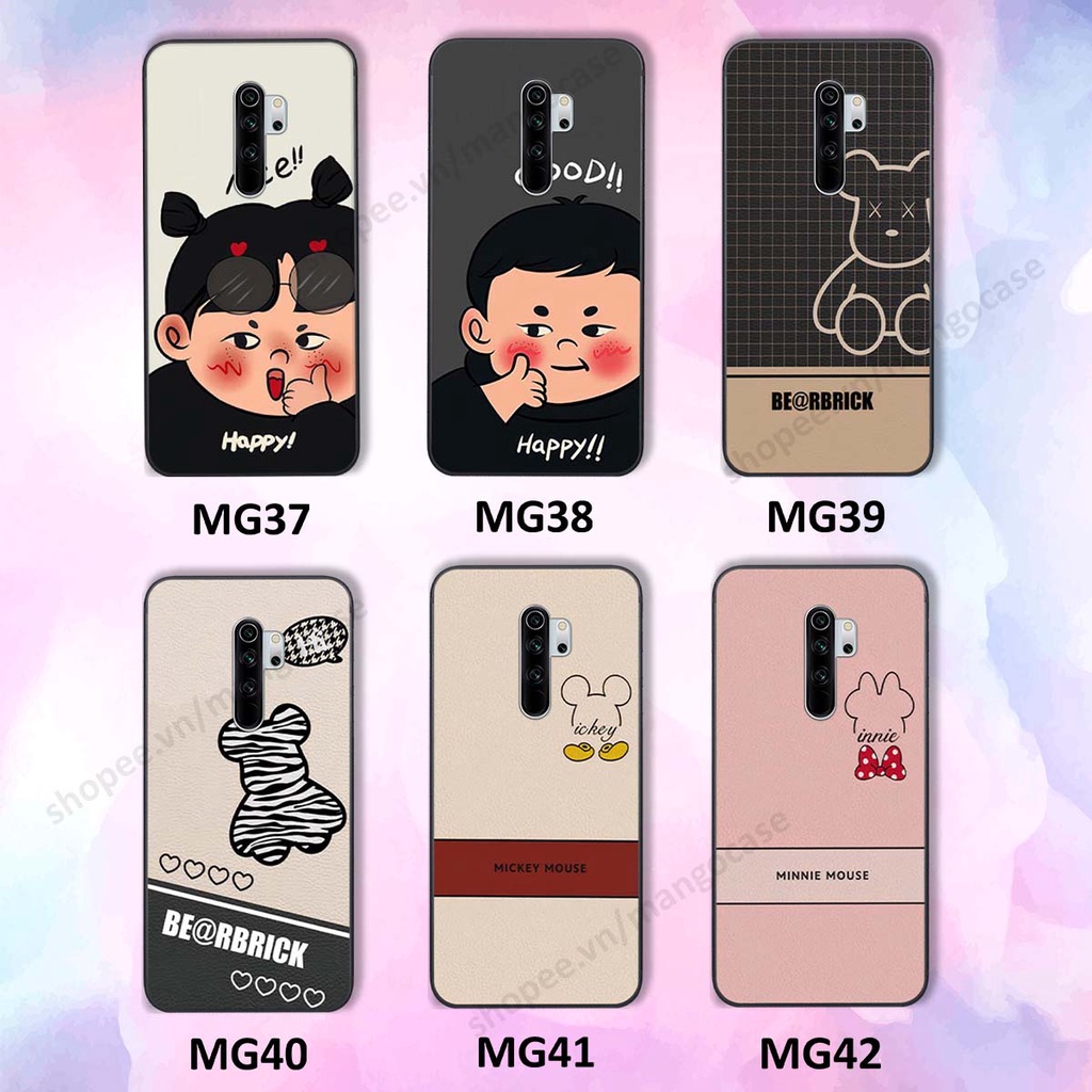 Ốp lưng Xiaomi Redmi Note 8 / Note 8 Pro in hình happy nice, bé gấu đáng yêu