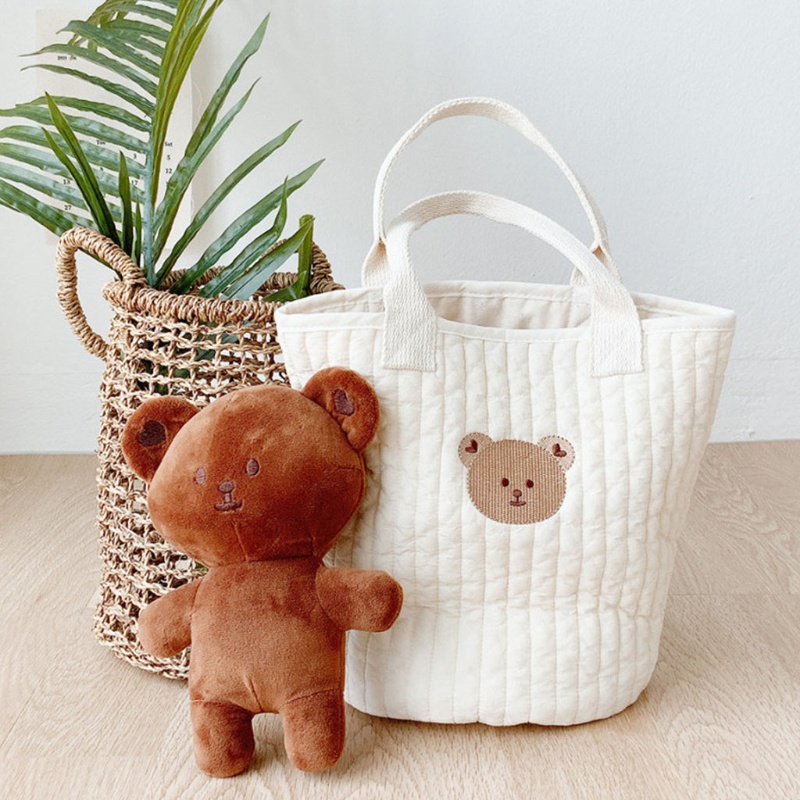 Túi Đựng Tã Lót Đa Năng Thêu Họa Tiết Xinh Xắn Cho Mẹ Và Bé