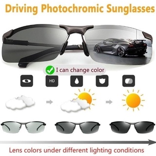 【Sg new】 night vision glass 2021 photochromic sunglasses polarized driver for men shade color change for men