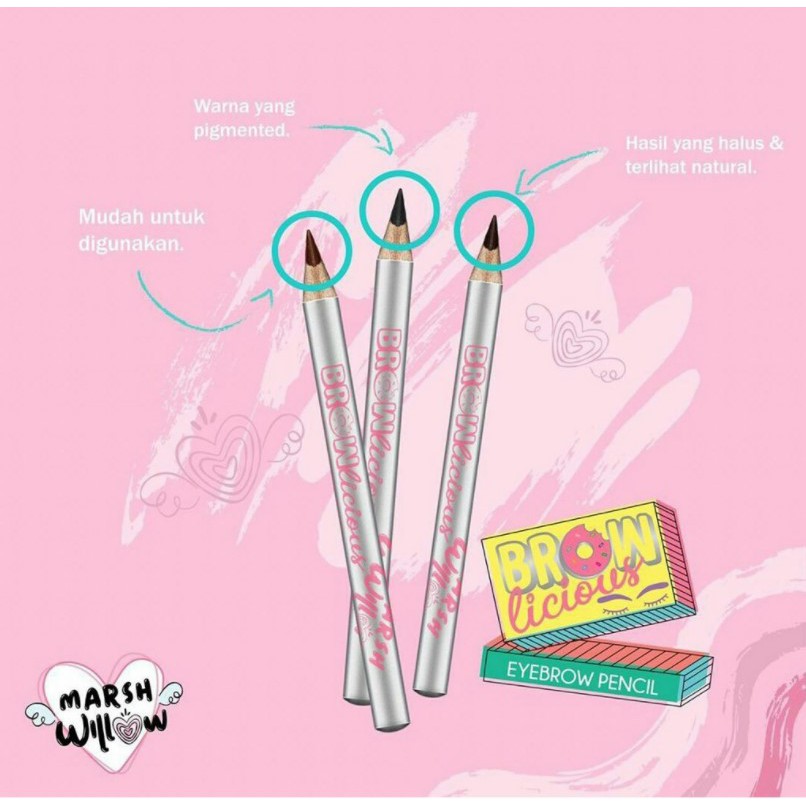 Marshwillow (hàng Mới Về) Bút Chì Kẻ Lông Mày Màu Nâu Đậm Đen | BigBuy360 - bigbuy360.vn