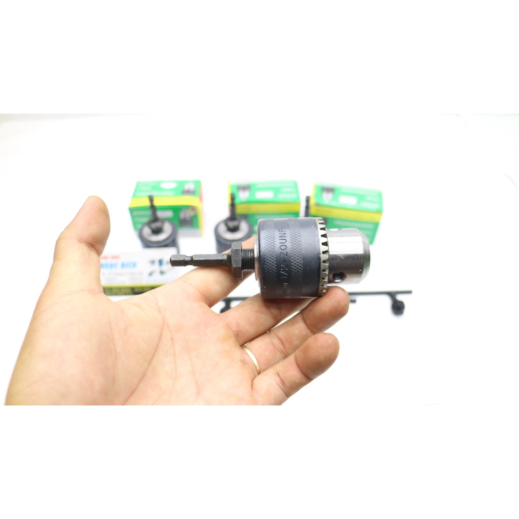 Đầu chuyển bắt vít sang khoan loại 13mm tiện lợi (kèm chuôi lục giác nhỏ)