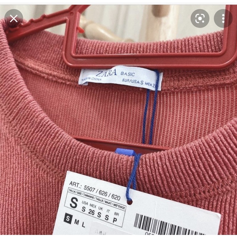Áo nhung tăm zara size S