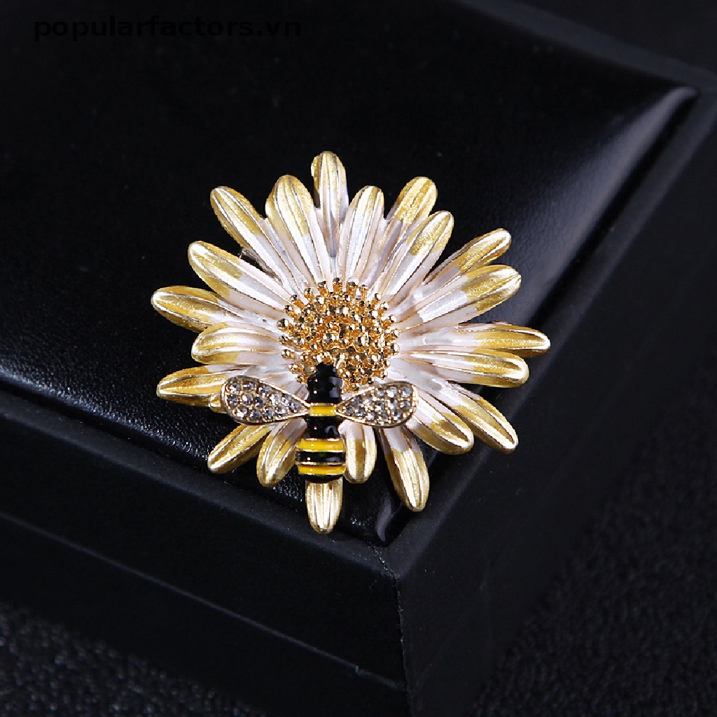 [Phổ Biến] Ghim Cài Áo Bằng Hợp Kim Họa Tiết Ong Hoa Cúc Hoạt Hình Đơn Giản Thời Trang Hàn Quốc [VN]
