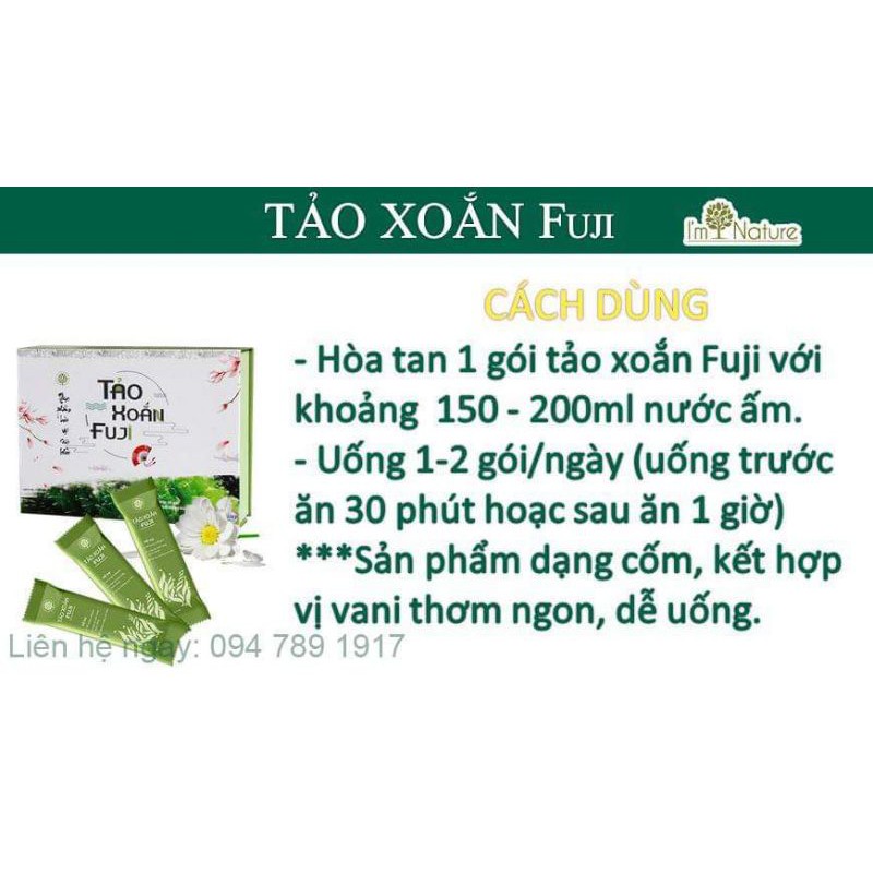 [HÀNG CHÍNH HÃNG HEALTHY NATURE]TẢO XOẮN FUJI BẢO VỆ SỨC KHỎE VÀNG CHO BẠN