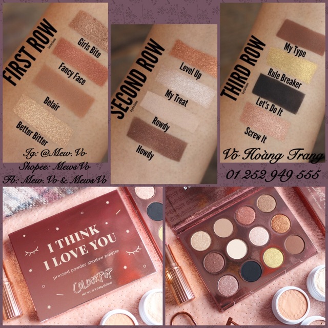 C   O   L   O   U   R   P   O   P   Tất cả các bảng phấn Clp eyeshadow highlight palette