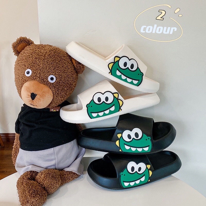 Dép đúc nam nữ khủng long xanh Hàn Quốc