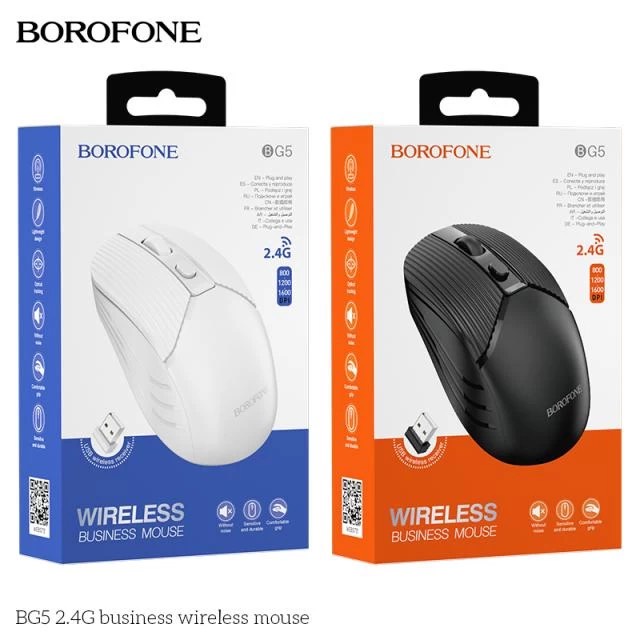 Chuột Không Dây Borofone BG5 Chính Hãng Bảo Hành 12 Tháng