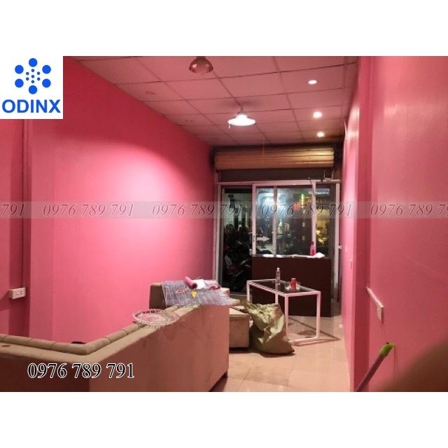 Giấy Dán Tường Màu Hồng Có Keo Sẵn Phòng Ngủ Đẹp Cuộn 10m ODINX