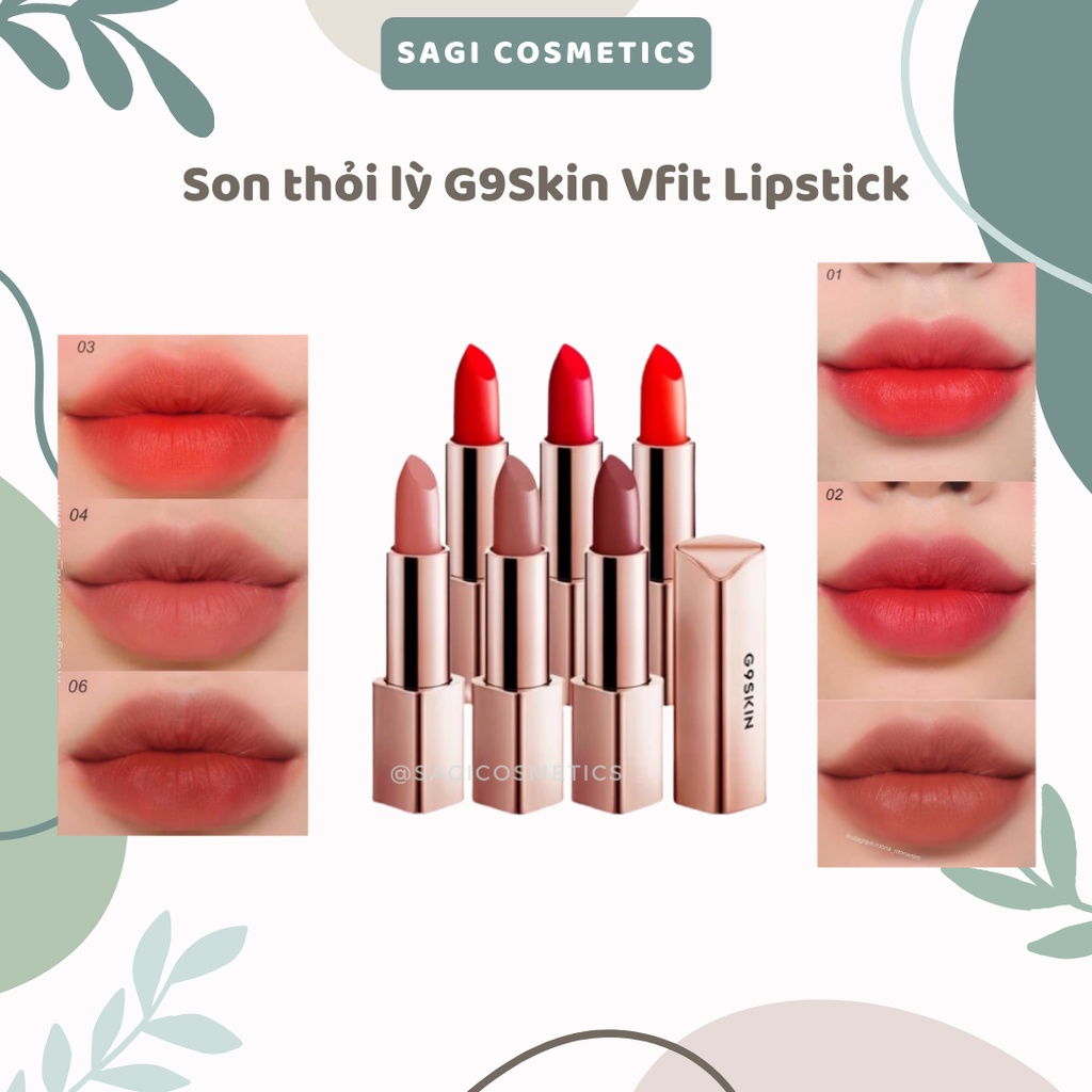 Son Thỏi G9 Skin First V-Fit Lipstick 3.5g