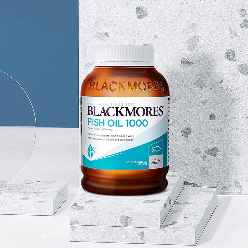 dầu cá úc Blackmores Fish Oil Odourless 400 viên không mùi bổ trợ sức khỏe tim mạch mắt não mọi lứa tuổi- mẹ bean bon