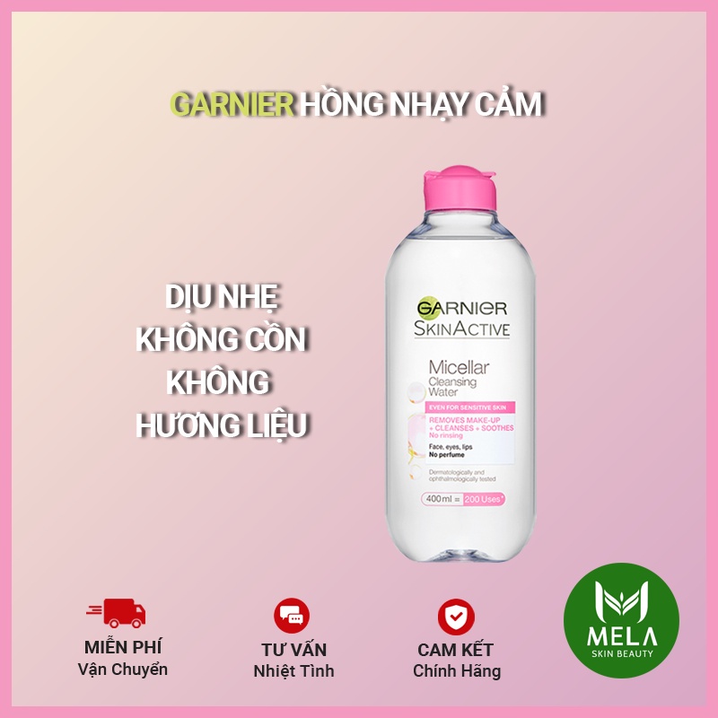 ✅[CHÍNH HÃNG] Nước Tẩy Trang Garnier Micellar Water Tẩy Sạch Sâu Lớp Trang Điểm 400ml