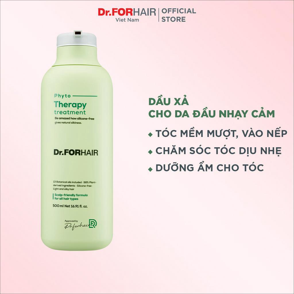 Dầu xả cho da nhạy cảm, Dầu xả dưỡng tóc cho da kích ứng, dịu nhẹ da đầu Dr.ForHair Phyto Therapy Treatment 500ml