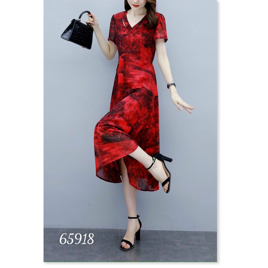 ĐẦM VOAN HOA LỤA 2 LỚP MÙA HÈ TƯƠI MÁT NĂNG ĐỘNG CÓ SIZE LỚN XXL