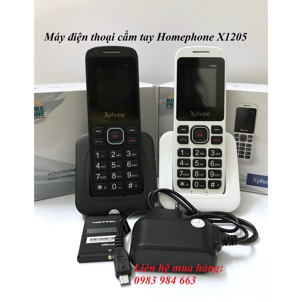 
                        Máy điện thoại bàn lắp sim V1208 - Homephone di động Viettel - Bảo hành chính hãng
                    