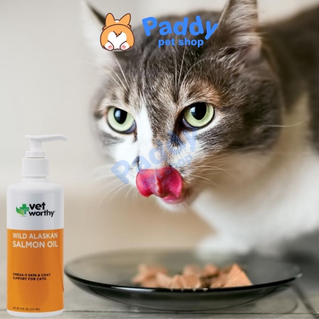 Dầu Cá Hồi Vet Worthy Dưỡng Lông Da Chó