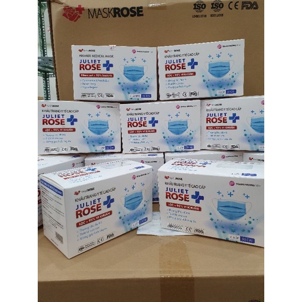 Khẩu trang Y Tế 4 lớp kháng khuẩn Juliet Rose