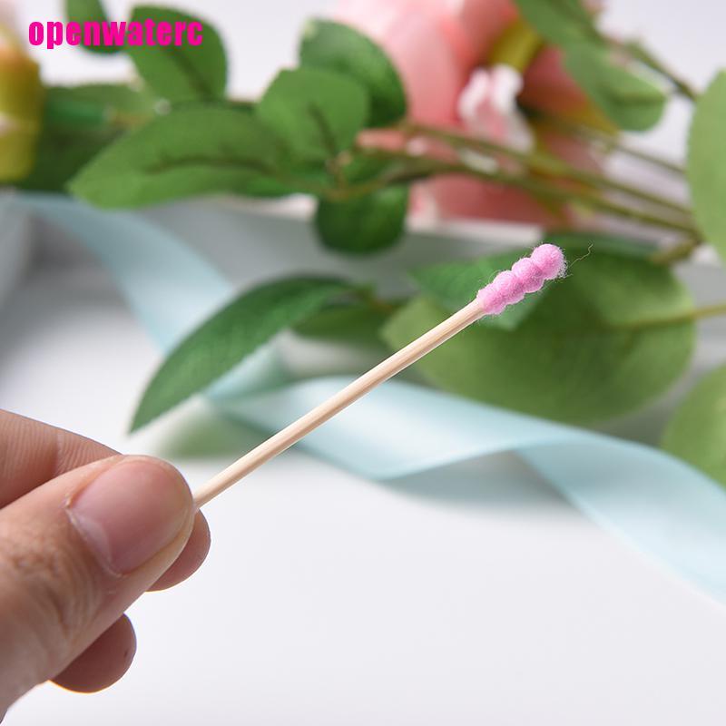 Túi 100 Tăm Bông Cotton Hai Đầu Màu Sắc Kẹo Ngọt