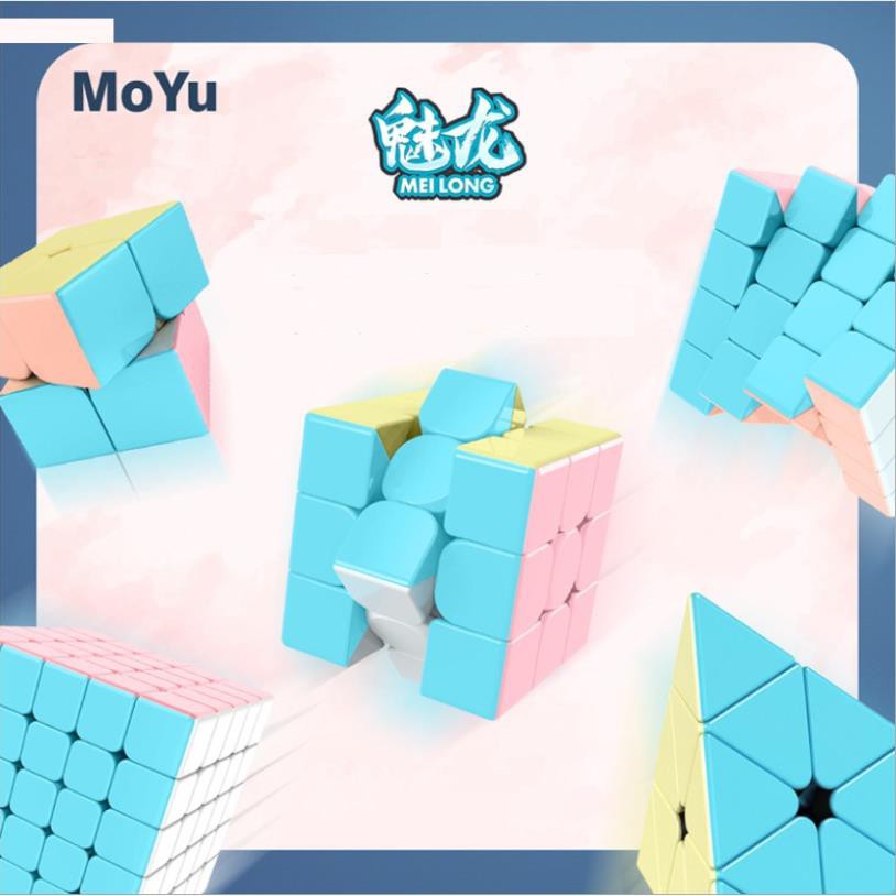 Rubik biến thể khối tam giác - Rubik Moyu Meilong màu pastel kẹo ngọt