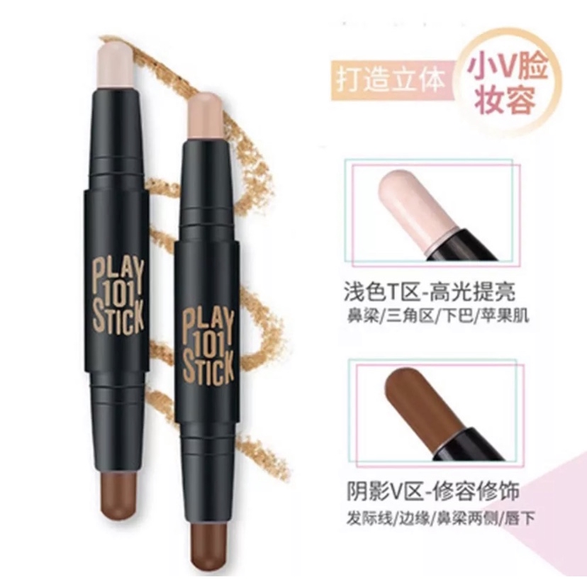 (hàng Mới Về) Bút Tạo Khối Hai Đầu Etude House Play 101 Stick Duo 3.4g