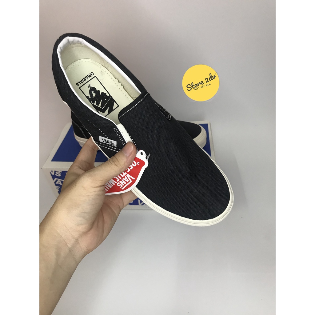 [Tặng Kèm Hộp + Vớ Xinh]Giày Vans Xỏ Đen Vault Slip On Black White | WebRaoVat - webraovat.net.vn