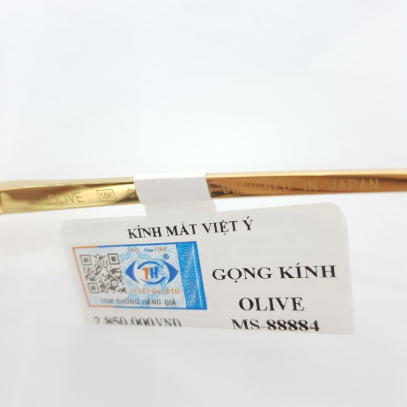 GỌNG KÍNH NHẬT OLIVE MẠ VÀNG 18K - HÀNG CHÍNH HÃNG CÔNG TY TUYẾT HÀ