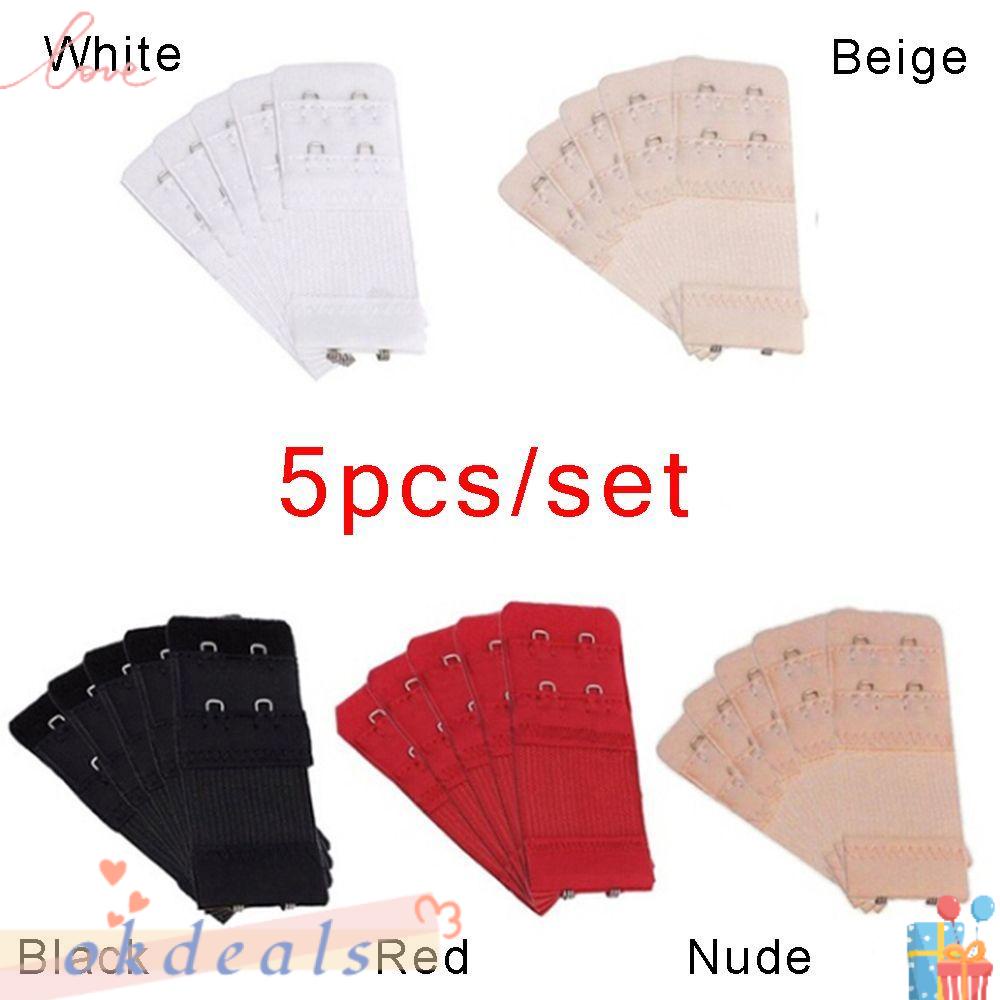 Bộ 5 Dây Đai Mở Rộng Áo Ngực Hai Hàng Khóa Cho Nữ