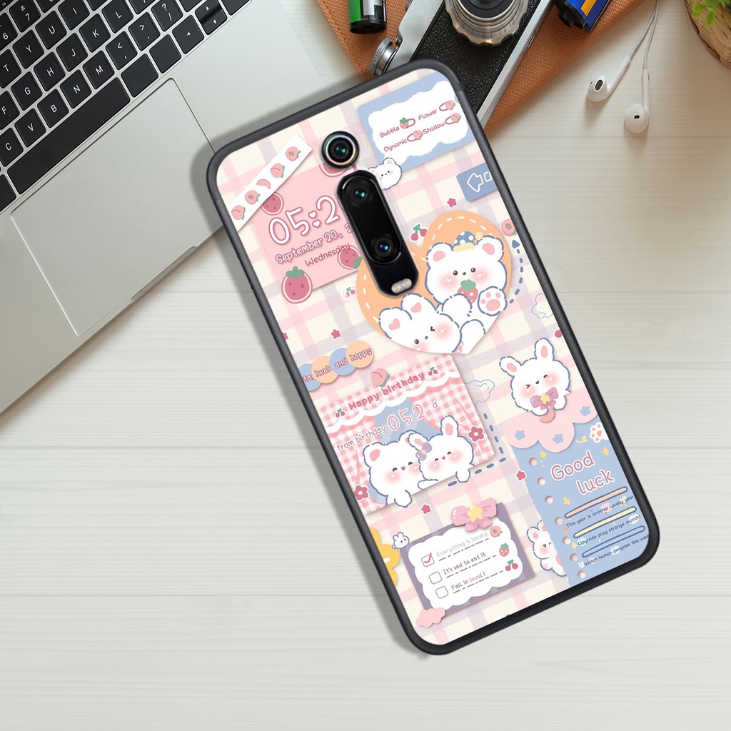 ỐP LƯNG XIAOMI REDMi K20 - K30 - NOTE 4 - NOTE 4X , IN HÌNH GẤU NÂU CHOCOLATE ĐÁNG YÊU.
