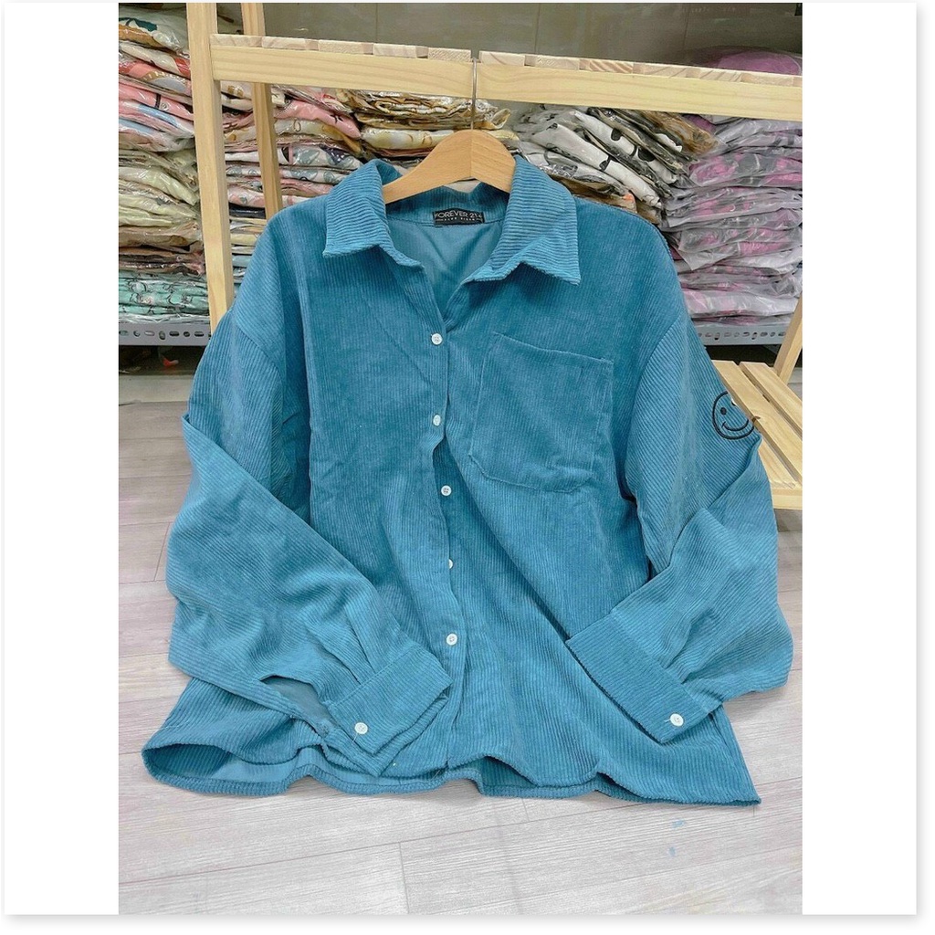 Áo khoác nhung kiểu sơ mi NỮ SIÊU XINH CHO CÁC CHỊ EM MẪU MỚI NHẤT HIỆN NAY