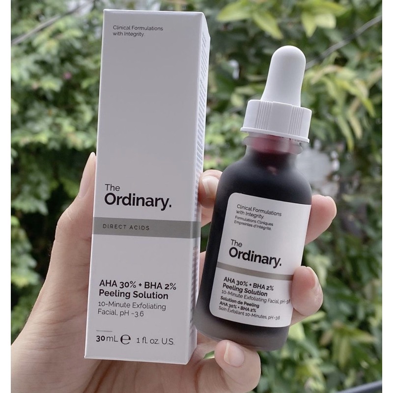 [Bill US] Tẩy tế bào chết AHA 30% + BHA 2% Peeling Solution 30ml - serum peel da The Ordinary