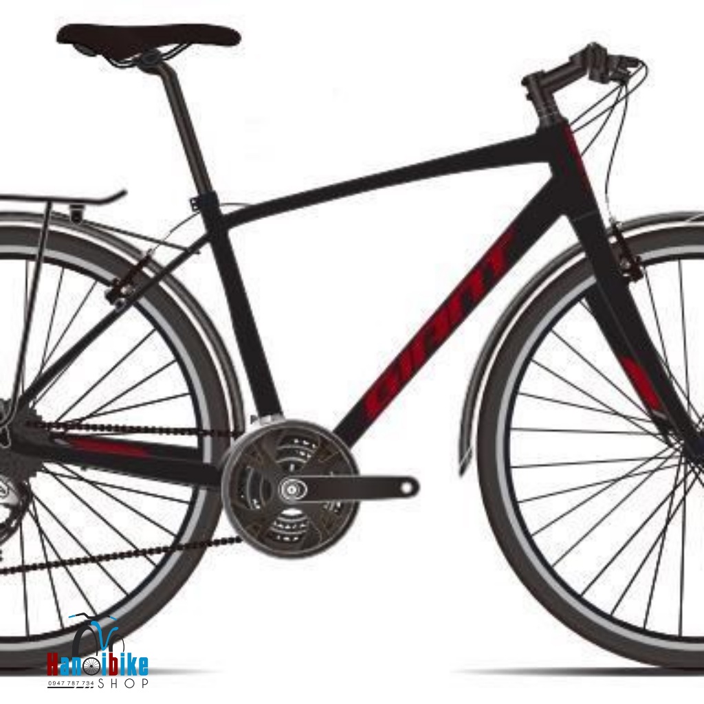 Xe đạp thể thao Touring Giant Escape 3 2021 màu Đen đỏ đậm