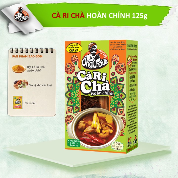 Cà Ri Chà Hoàn Chỉnh Ông Chà Và 125gr (Sản phẩm phù hợp cho khẩu phần ăn từ 4 - 5 người)