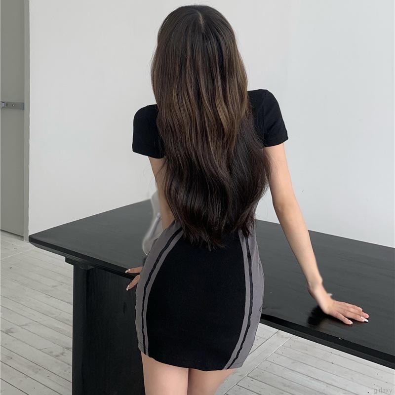 Đầm Ôm Ngắn Tay Phong Cách Hàn Quốc Dành Cho Nữ