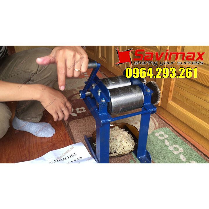 Máy thái bì heo quay tay quả lô thép chống gỉ