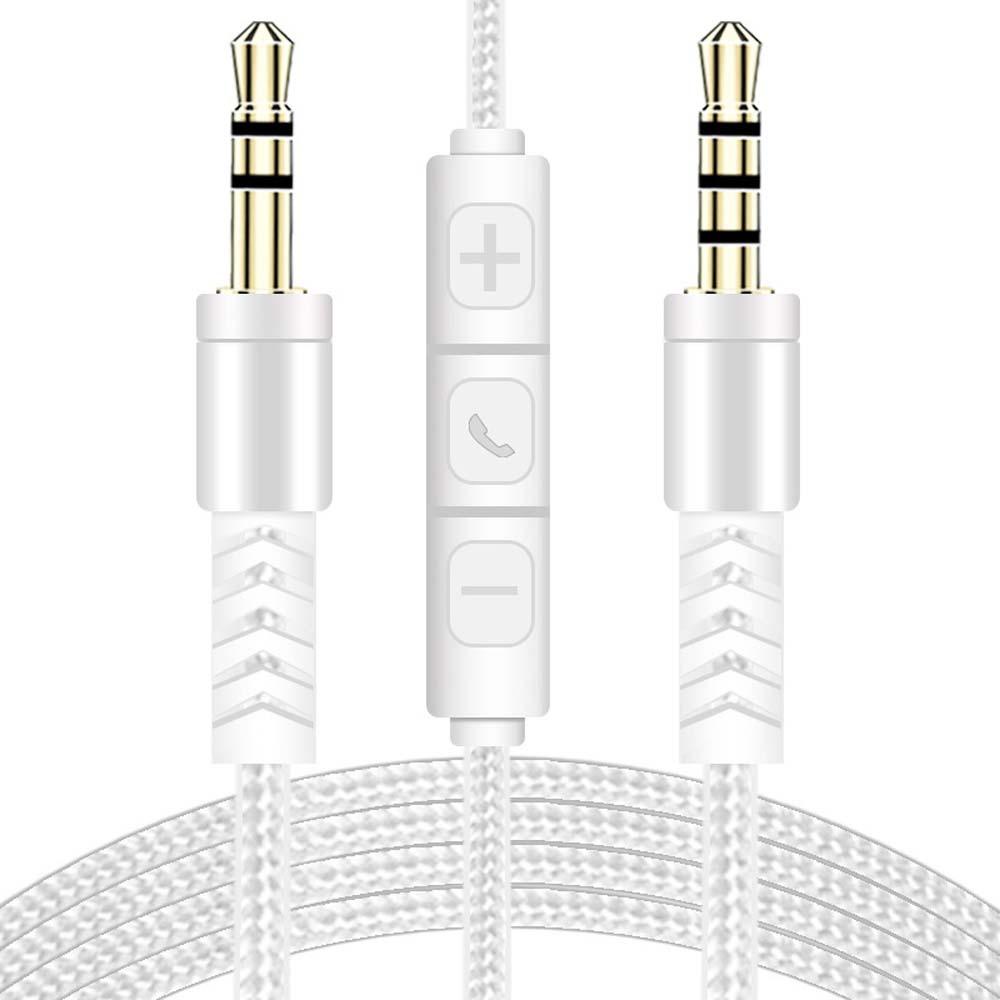 Dây Cáp Âm Thanh Loa / Tai Nghe / Điện Thoại|Dây Nylon Bện Điều Chỉnh Âm Lượng Cho Xe Hơi