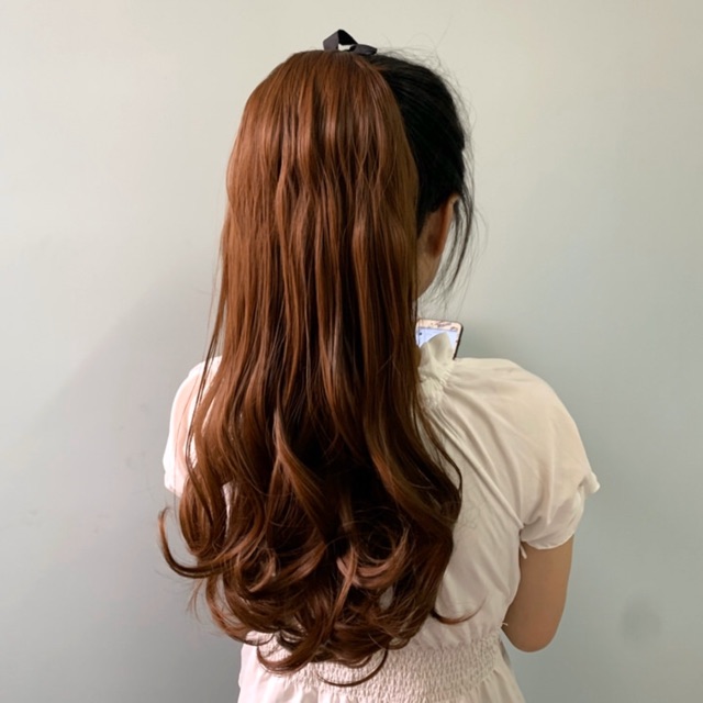 <Ảnh Thật> Tóc buộc xoăn nhẹ đuôi  dễ thương B45