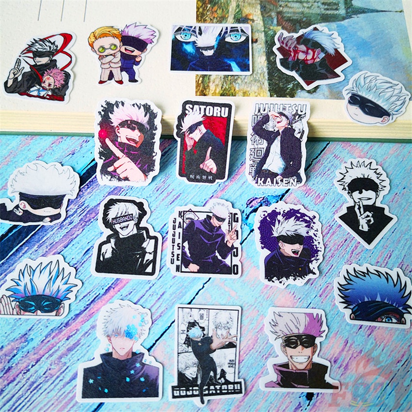 Bộ 40 miếng dán trang trí album thủ công in hình Jujutsu Kaisen. Gojo Satoru Q-2