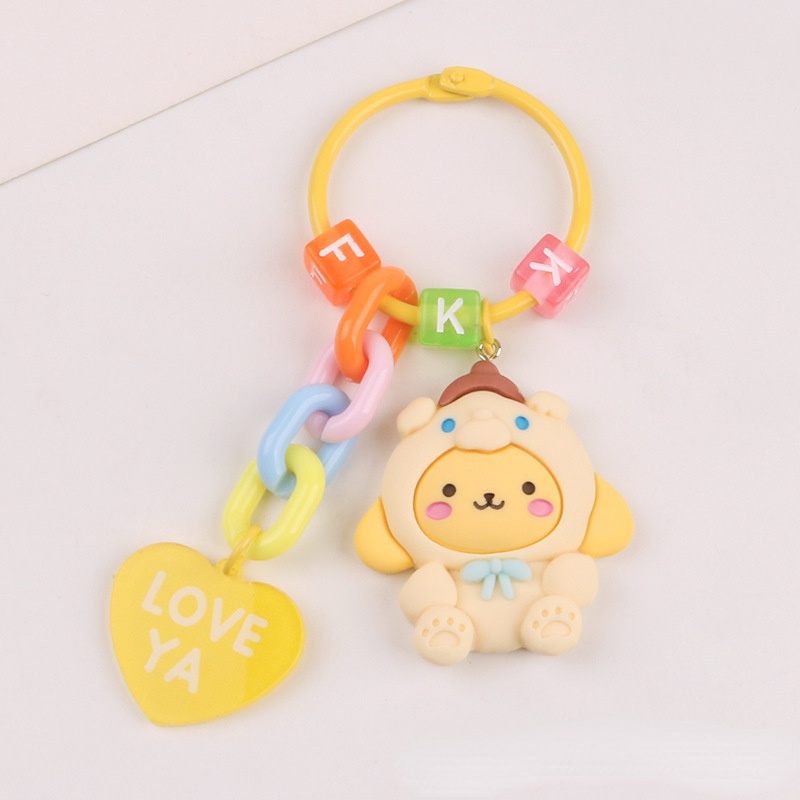 Móc Khóa Hình Thỏ Melody Cún Kulomi Hoạt Hình Bằng Acrylic Dễ Thương