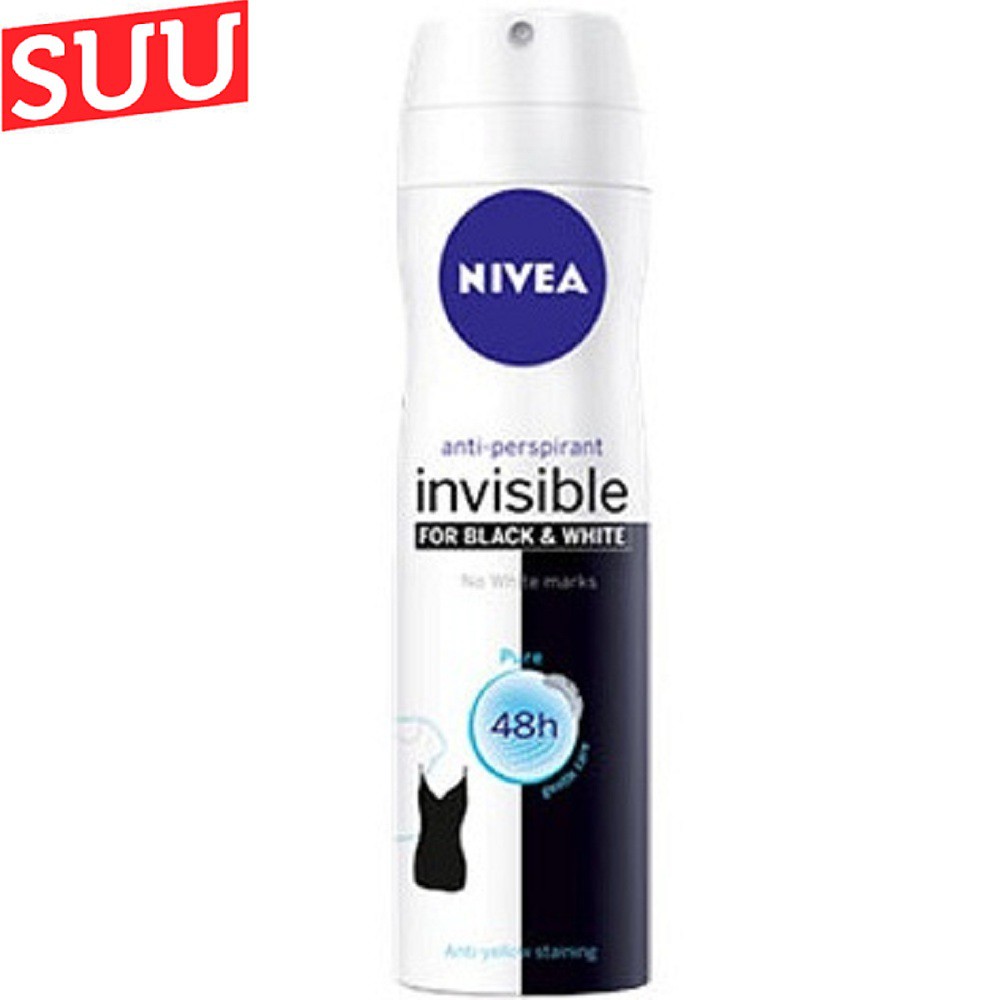 Xịt Ngăn Mùi Nữ Nivea 150ml Chống Vệt Ố Vàng, Suu.shop cam kết 1005 chính hãng