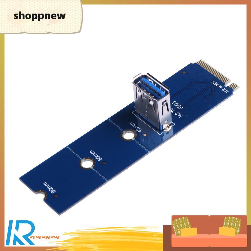 Shoppnew NGFF M.2 To USB 3.0 PCI-E Express Riser Card Adapter for BTC Mining