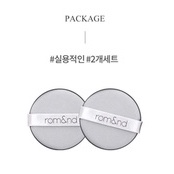 [Rom&amp;nd] Mút đánh phấn nước Hàn Quốc Romand Cushion Puff Gray - 2 pcs