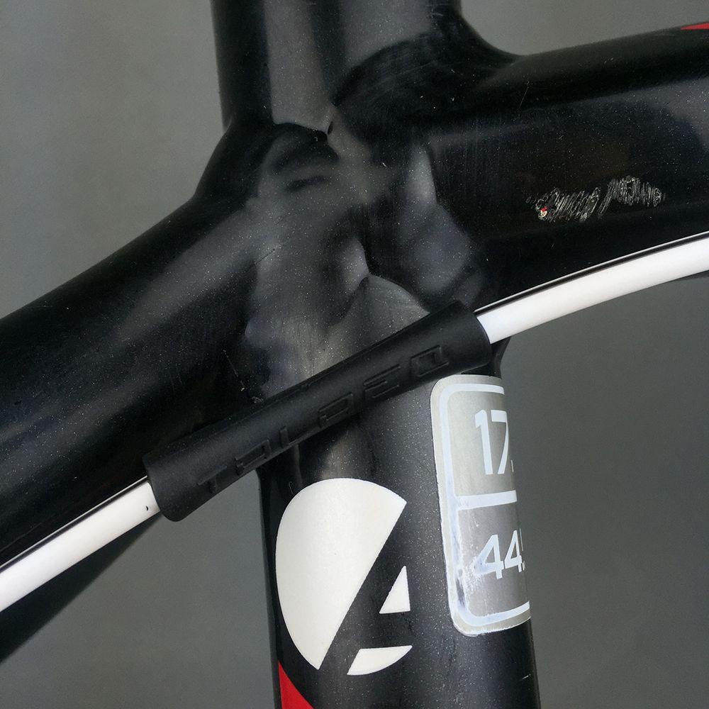 Set 4 Phụ Kiện Bảo Vệ Dây Cáp Phanh Xe Đạp Ba Màu Bằng Cao Su Siêu Nhẹ Heceh