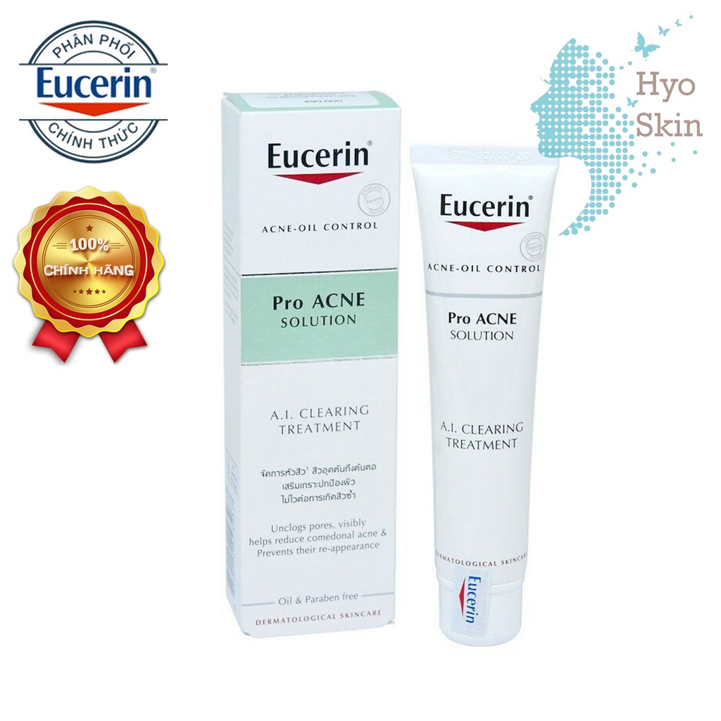 [CHÍNH HÃNG] Tinh Chất Làm Mờ Vết Thâm, Tái Tạo Da, Ngăn Ngừa Mụn EUCERIN PRO ACNE SOLUTION A.I. CLEARING TREATMENT