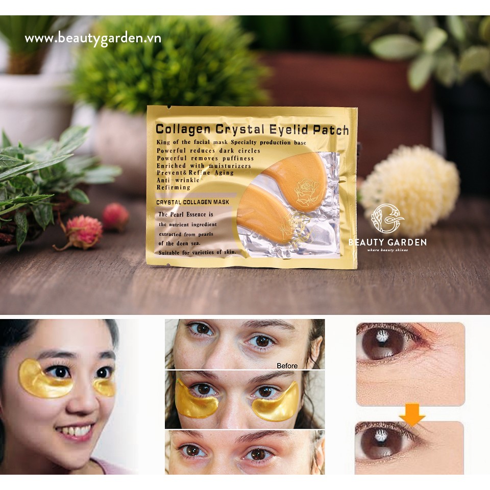 Combo 5 cặp Mặt nạ cung cấp Collagen Crystal Eyelid Patch.